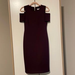 Calvin Klein burgundy dress